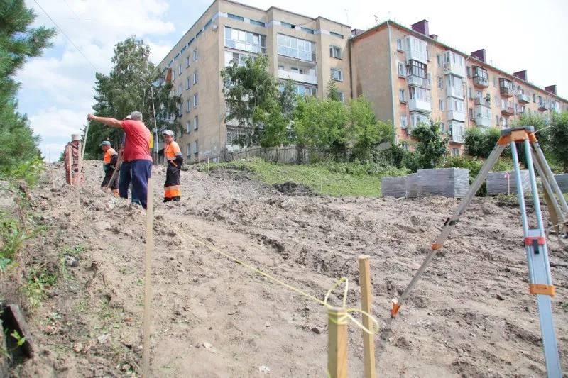 В Омске стартовало благоустройство пляжа «Центральный-2»