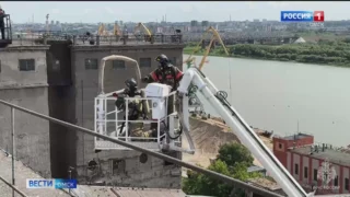 Пожарные ликвидировали возгорание на омском элеваторе