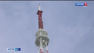 В ночь на 1 августа омская телевышка засияла символикой телеканала «Россия»