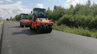 В Омской области завершается ремонт участка трассы Называевск – Исилькуль
