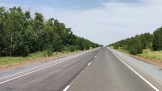 В Омской области завершили ремонт участка трассы Омск – Русская Поляна