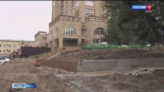 В центре Омска реконструировали спуск к набережной Иртыша
