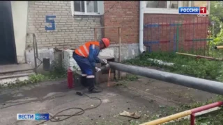 В Омске продолжают менять тепловые сети
