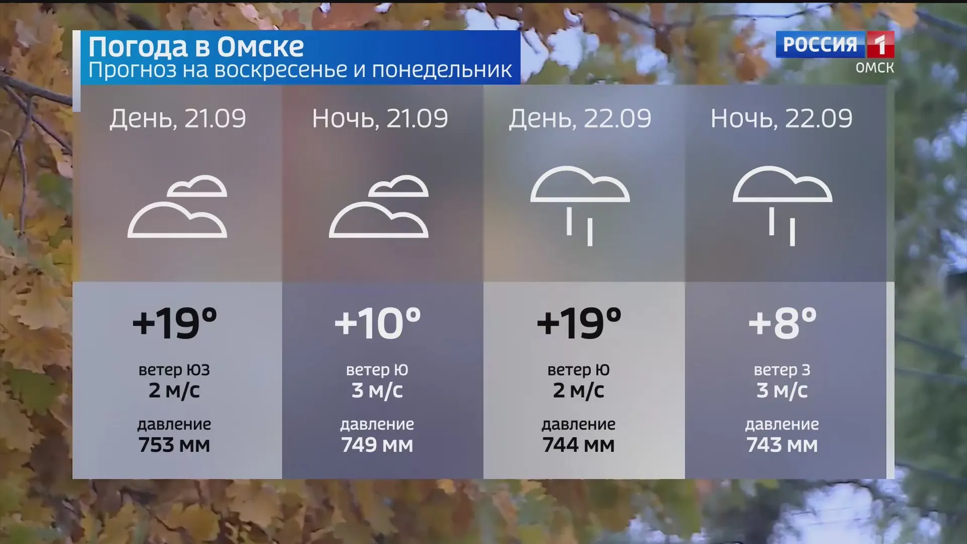 Омичей ждет дождливая погода
