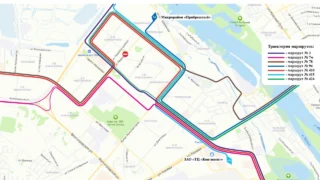 На Левобережье временно изменятся схемы маршрутов общественного транспорта