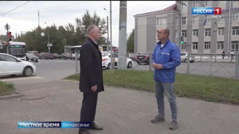 В Омске запустили новый светофор на проспекте Мира