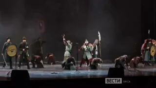 Первые видеокадры выступления Омского русского народного хора в Кремлевском Дворце