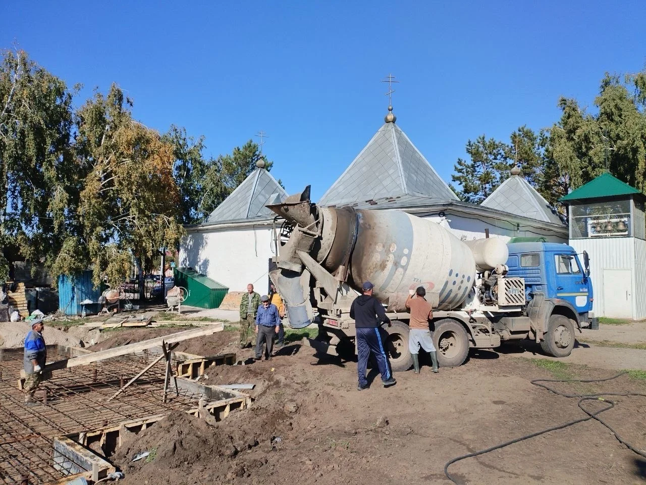 В Омской области продолжается строительство храма святителя Луки Крымского