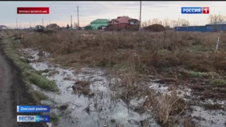 В Омском районе село Дружино утопает в канализационных водах