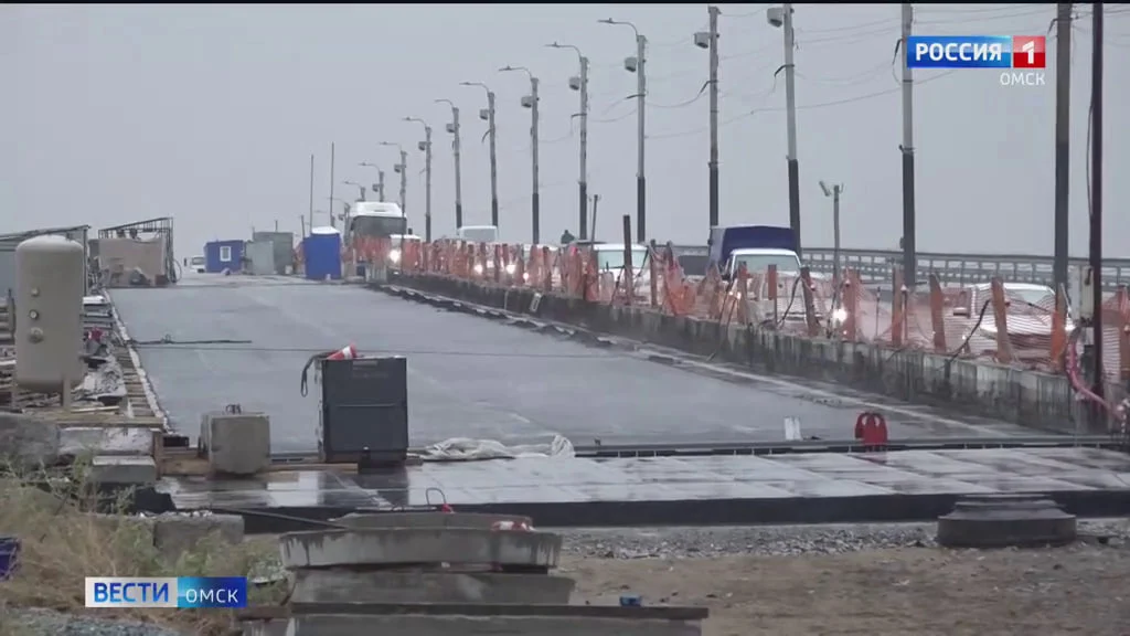 В Омске продолжается капитальный ремонт моста имени 60-летия ВЛКСМ