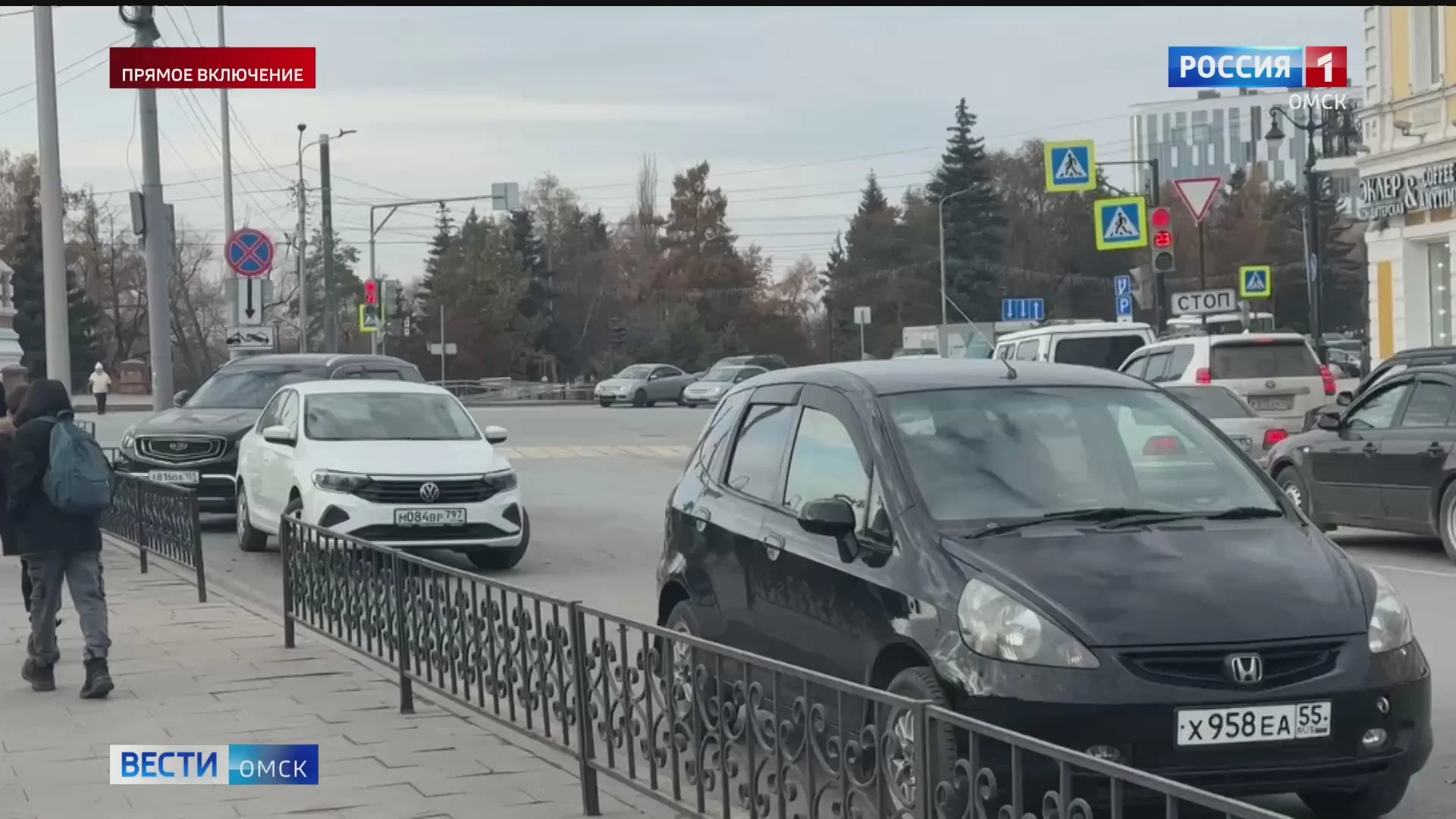 В центре Омска появился странный дорожный знак
