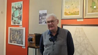 Председатель Омского отделения Союза художников России посетил выставку «Одно сплошное телевидение»