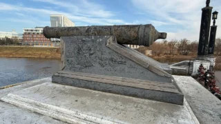 В Омске пушку на стрелке Оми и Иртыша приведут в порядок