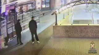 В Омске задержали молодого человека, разбившего стекло на Любинском проспекте