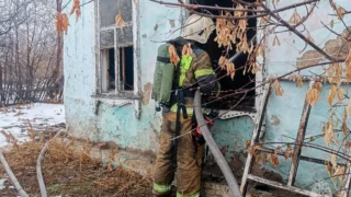 В Омске на пожаре погиб человек