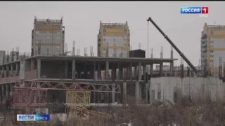 На Левобережье Омска возобновилось строительство детской инфекционной больницы