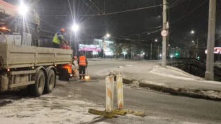 В Омске прошли аварийно-восстановительные работы на мосту у Телецентра