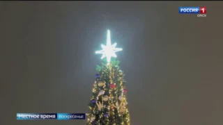 Омск продолжают украшать к Новому году