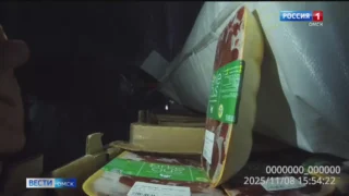 Фура с 20 тоннами продуктов вне закона остановлена на границе с Омском