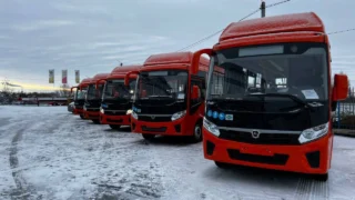 Яркие автобусы пополнили омский автопарк