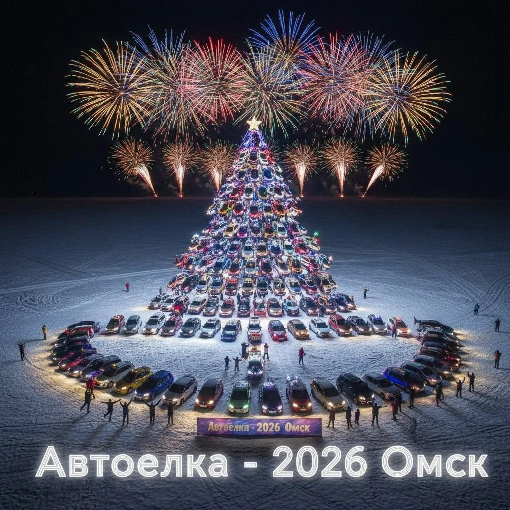 В Омской области пройдет новогодний флешмоб «АвтоЕлка-2026»