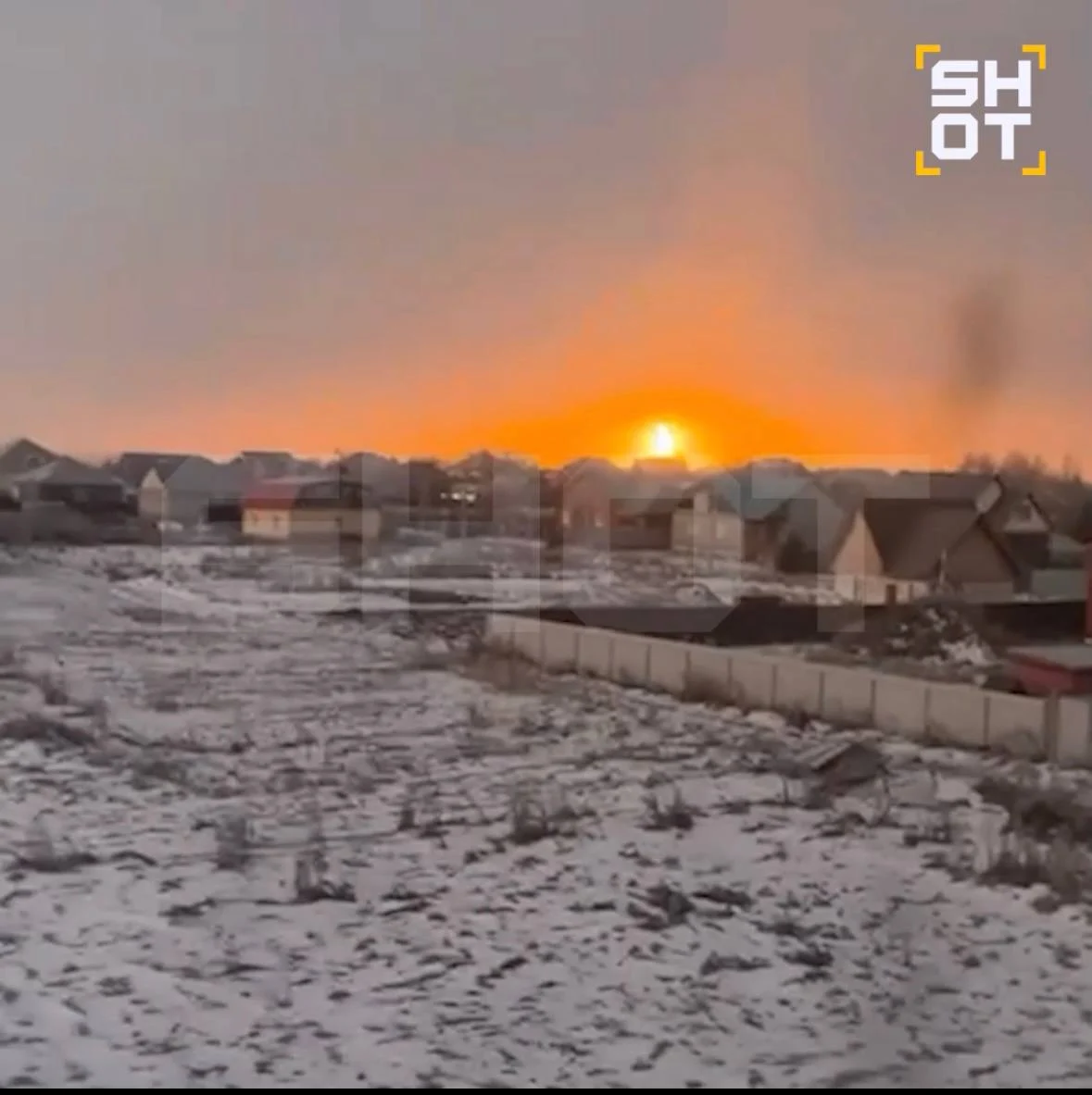 В Омской области произошло возгорание в поле