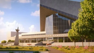 В Омске началось благоустройство территории около СКК имени Блинова