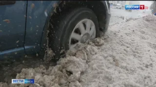 Снежный циклон, который обрушился на Омск, принес потепление