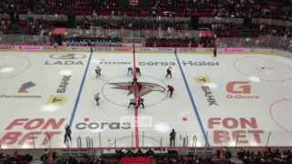 Стартовал матч омского «Авангарда» и новосибирской «Сибири»