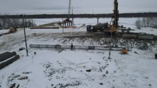 На Северном обходе начали строительство технического моста через Иртыш