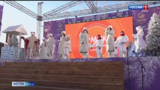 В Омской крепости открылась главная городская ёлка