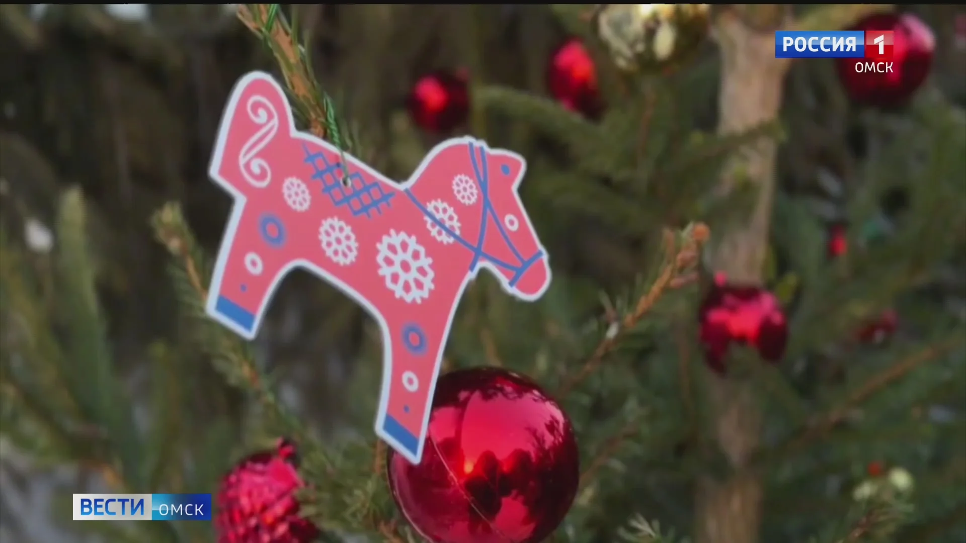 Омичи заметили первые новогодние красавицы в самом центре Омска