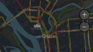 Пробки на омских дорогах достигли 10 баллов