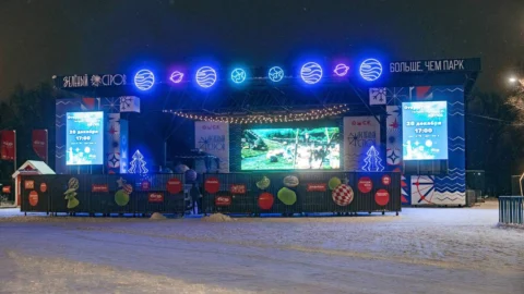 В Омске на Зеленом острове открывается зимний кинотеатр