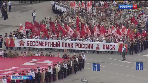 В Омском кадетском корпусе состоялось мероприятие, посвящённое 10-летию движения «Бессмертный полк»