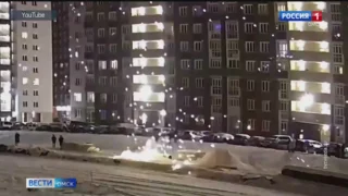 В Омске во время новогодних праздников запретили запускать фейерверки во дворах жилых домов