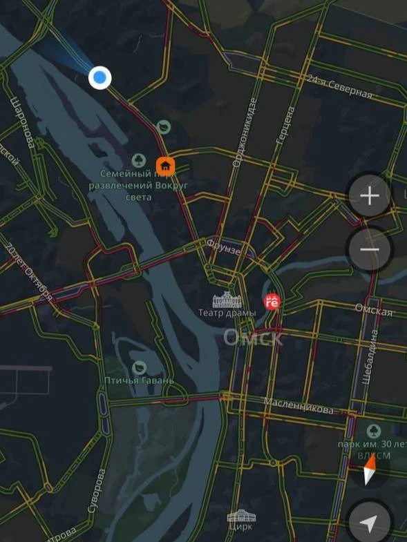 В Омске в первый рабочий день 2026 обошлось без больших пробок