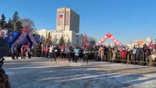 В Омске стартовал Рождественский полумарафон