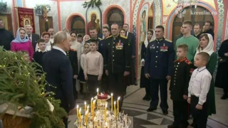 Владимир Путин поздравил православных христиан с Рождеством