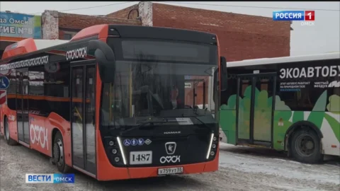 Весь общественный транспорт Омска перекрасят в фирменные цвета