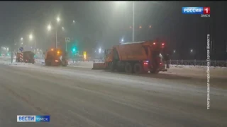 В Омске продолжаются снегопады