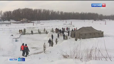 В Омске завершается подготовка купелей