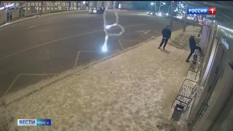 В Омске дебошир разбил стекла в остановочном павильоне на улице Дианова