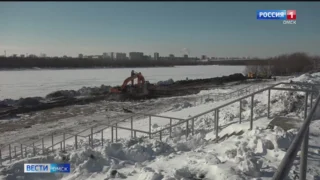 В Омске началась реконструкция набережной Тухачевского