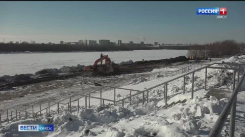 В Омске началась реконструкция набережной Тухачевского