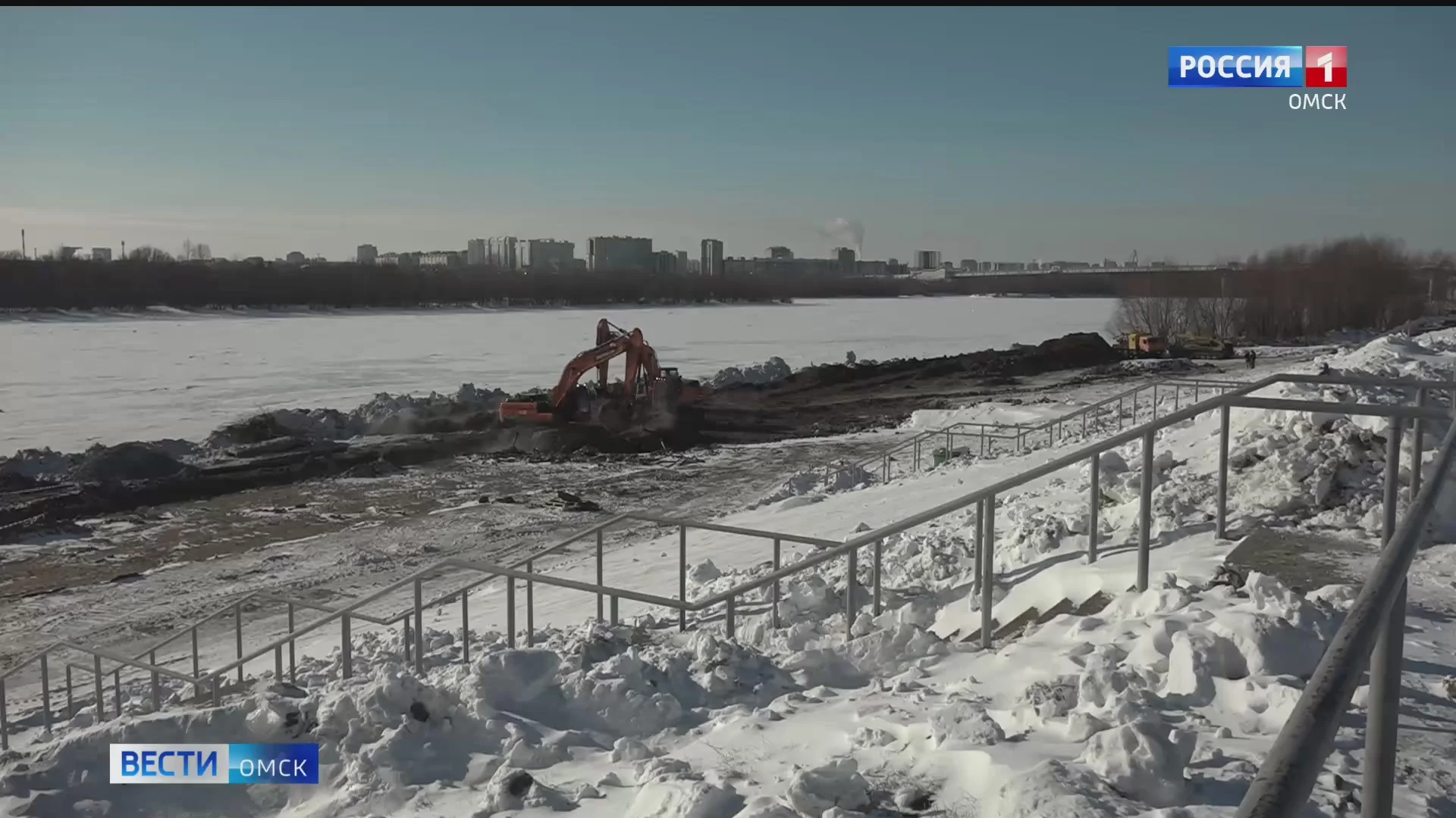 В Омске началась реконструкция набережной Тухачевского