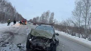 На трассе Омск-Красноярка этим утром произошло смертельное ДТП