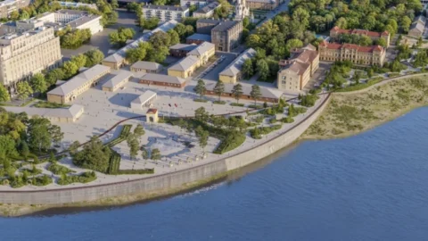 В Омске утвердили план обновления набережной у Омской крепости