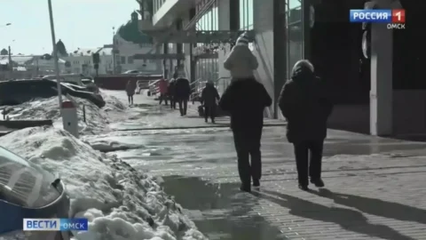 В Омск идут первые весенние дожди