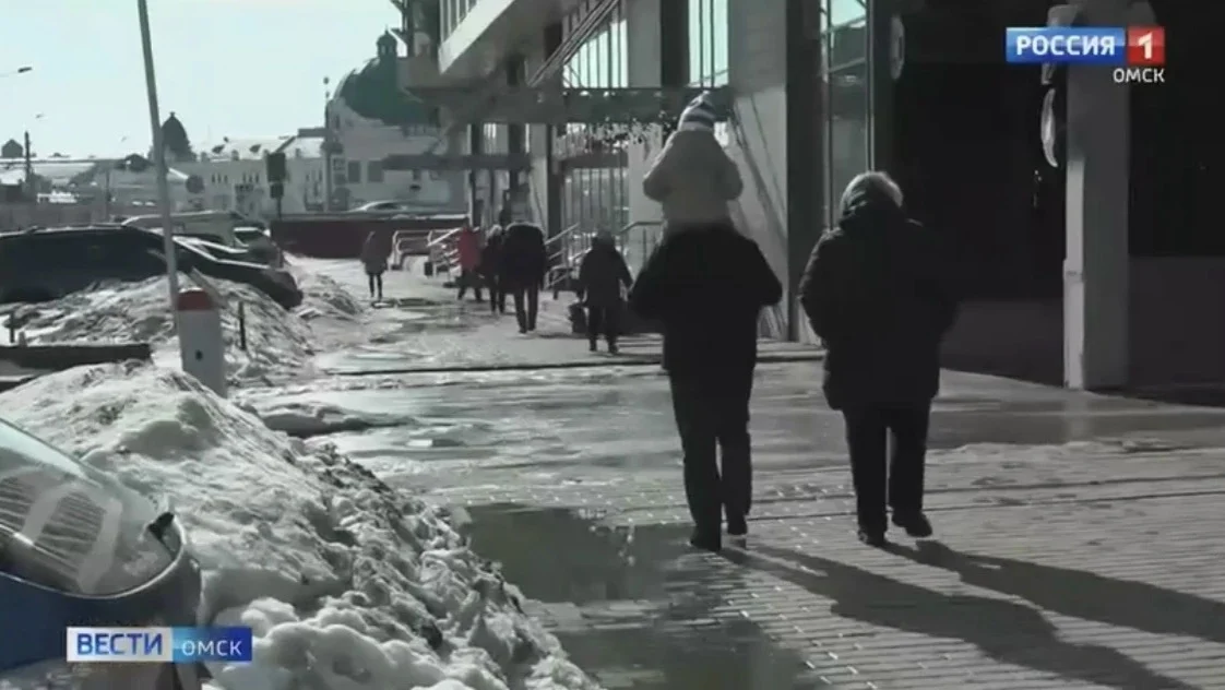 В Омск идут первые весенние дожди